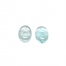 Aquamarine Cabs Oval 10x8mm Approximately 5.2 Carat