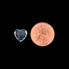 Aquamarine Heart Shape 10mm Single Piece 3.33 Carat