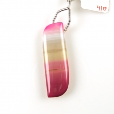 Bi-color Chalcedony Drop Fancy  Shape 45x15mm Drilled Bead Single Pendant Piece