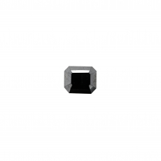 Black Diamond Emerald Cut 7.23x6.20mm Single Piece 1.68 Carat
