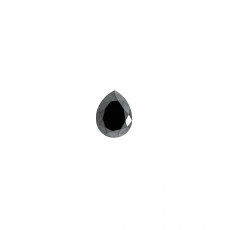 Black Diamond Pear Shape 8.51x6.57mm Single Piece 1.84 Carat