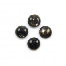 Black Moonstone Cabs Round 10mm Approximately 13 Carat