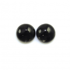 Black Moonstone Cabs Round 14mm Approximately 15 Carat