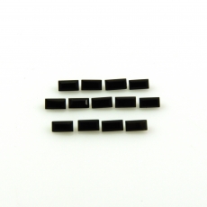 Black Onyx Baguette Shape 3.5x1.65mm Approximately 1 Carat