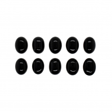 Black Onyx Cab Oval 8x6mm Approximately 12 Carat