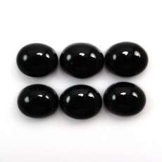 Black Onyx Oval 12X10mm Approximately 23 Carat