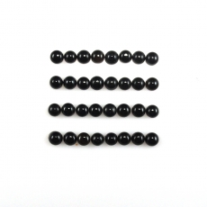 Black Onyx Round 3mm Approximately 4 Carat