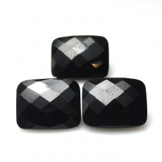 Black Spinel Emerald Cushion 10x8mm Approximately 10 Carat
