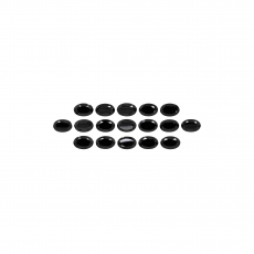 Black Spinel Oval 6x4mm Approximately 9 Carat
