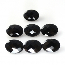 Black Spinel Oval 8X6mm Approximately 9 Carat