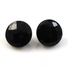 Black Spinel Round 11mm Approximately 10 Carat