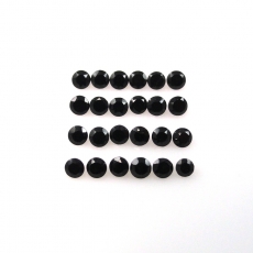 Black Spinel Round 2mm Approximately 1 Carat