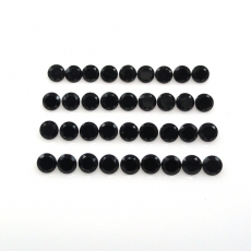 Black Spinel Round 3mm Approximately 5 Carat