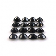 Black Spinel Round 5mm Approximately 9 Carat