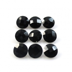 Black Spinel Round 6mm Approximately 9 Carat