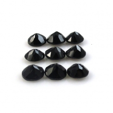 Black Spinel Round 6mm Approximately 9 Carat