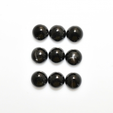 Black Star Diopside Round 7mm Approximate 15 Carat