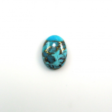 Blue Copper Turquoise Cab Oval 18X13mm Single Piece Approximately 9 Carat
