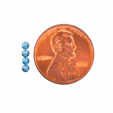Blue Diamond Round 2.3mm Approximately 0.20 Carat