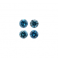 Blue Diamond Round 2.5mm Approximately 0.25 Carat