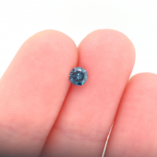 Blue Diamond Round 3.8mm Single Piece Approximately 0.22 Carat