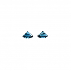 Blue Diamond Round 3mm Matching Pair Approximately 0.20 Carat