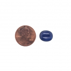 Blue Sapphire Cab Oval 12x10mm Approximately 5.9 Carat