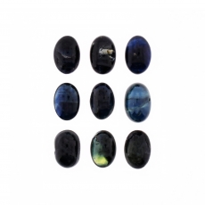 Blue Sapphire Cab Oval 6x4mm Approximately 5 Caray