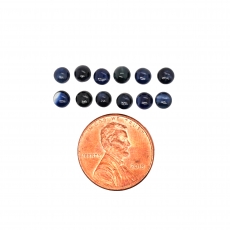 Blue Sapphire Cab Round 4.2mm Approximately 5 Carat