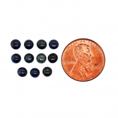 Blue Sapphire Cab Round 4.4mm Approximately 5 Carat