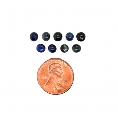 Blue Sapphire Cab Round 4.5mm Approximately 5 Carat