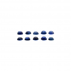 Blue Sapphire Cabs Round 2.6mm Approximately 1 Carat