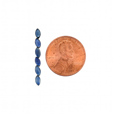 Blue Sapphire Marquise 5x2.5mm Approximately 1 Carat