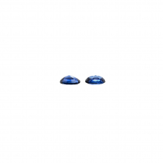 Blue Sapphire Oval 5x4mm Matching Pair Approximately 0.78 Carat