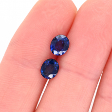 Blue Sapphire Oval 6X5mm Approximately 1.20 Carat