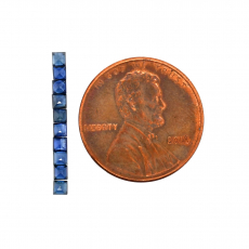 Blue Sapphire Princess Cut 2mm Approximately 0.70 Carat