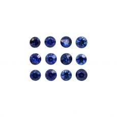 Blue Sapphire Round 2.5mm Approximately 1 Carat