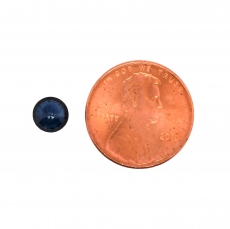 Blue Sapphire Round 6.2mm Single Piece 1 Carat