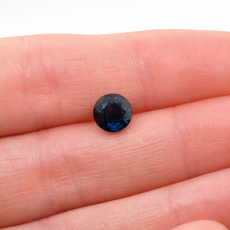 Blue Sapphire Round 6.5mm Single Piece 1 Carat