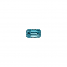 Blue Zircon Emerald Cut Shape 11.7x6.7mm Single Piece 7.38Carat
