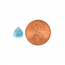Blue Zircon Fancy Pear Shape 8x7.5mm Single Piece 3.16 Carat