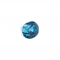 Blue Zircon Oval 7.6x6.6mm Single Piece 3.93 Carat