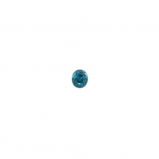 Blue Zircon Oval 7.8x6.8mm Approximately 3.38 Carat
