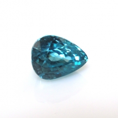Blue Zircon Pear Sahpe 11x8.5mm 7.15 Carat Single Pieces