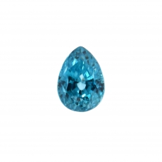 Blue Zircon Pear Shape 8.3x6mm Single Piece 3.06 Carat