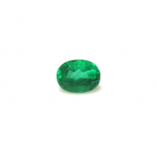 Brazilian Emerald Oval 6.5X5mm Single Piece 0.90 Carat.