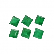 Brazilian Emerald Princess Cut 2.5mm 0.59 Carat