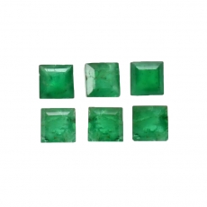 Brazilian Emerald Princess Cut 2.5mm 0.59 Carat