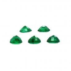 Brazilian Emerald Round 2.5mm Approximately 0.25 Carat.