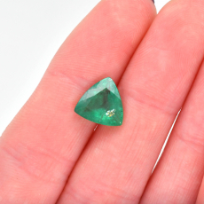 Brazilian Emerald Trillion Shape 9.5mm Single Piece 2.22 Carat